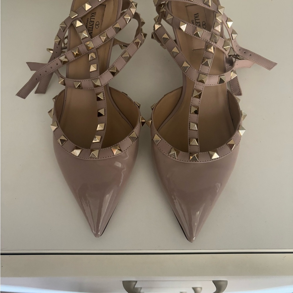 Valentino Women's Studded Beige Heels
